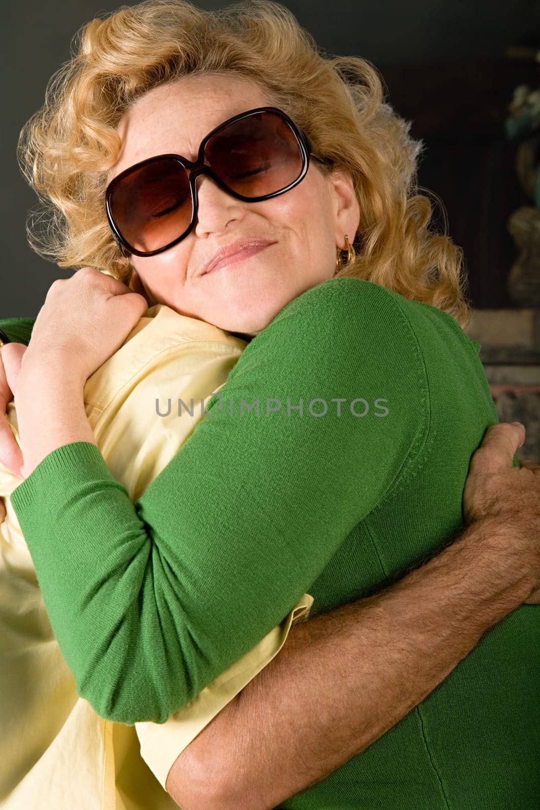 Couple hugging