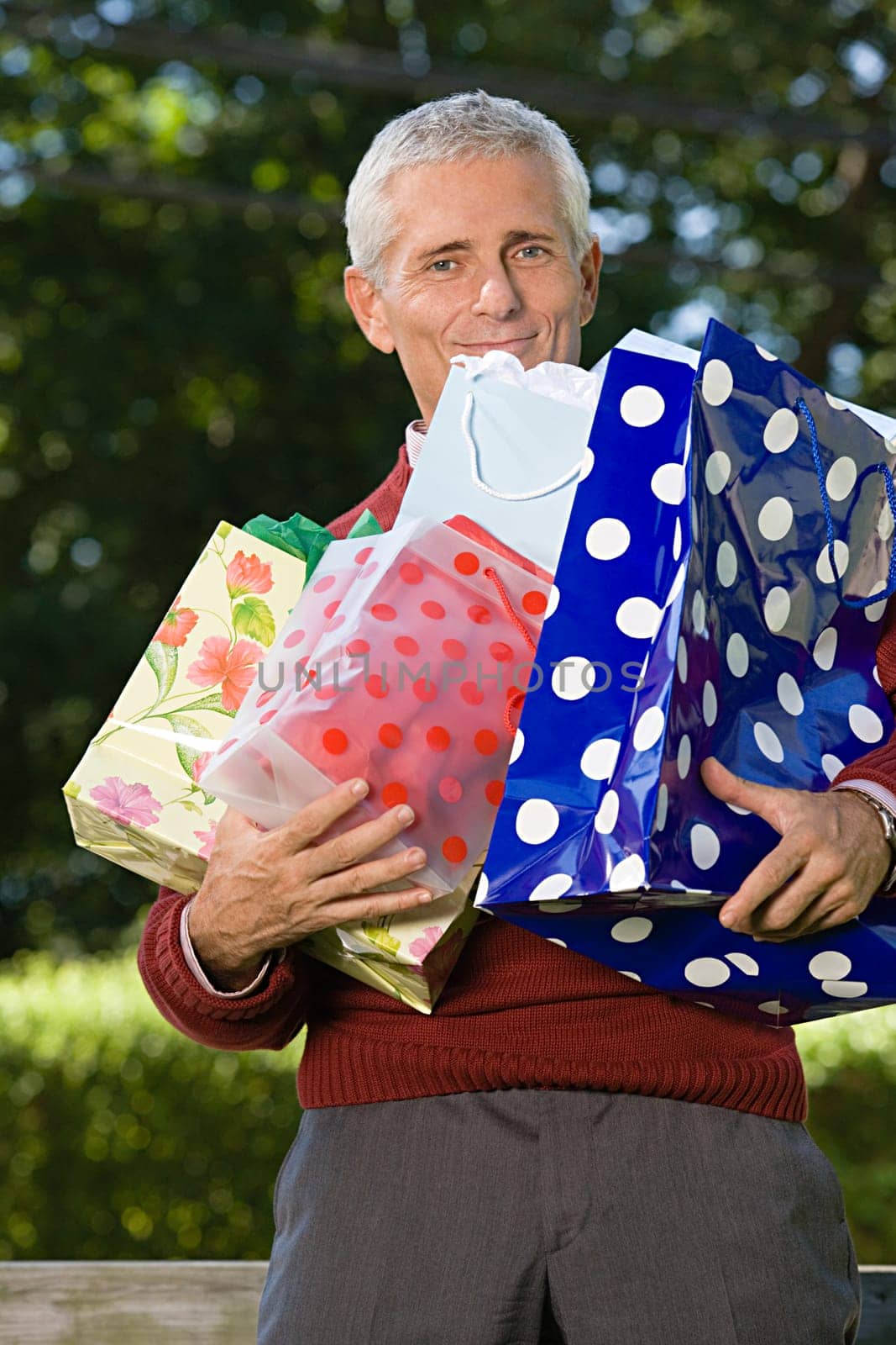 Man with shopping bags