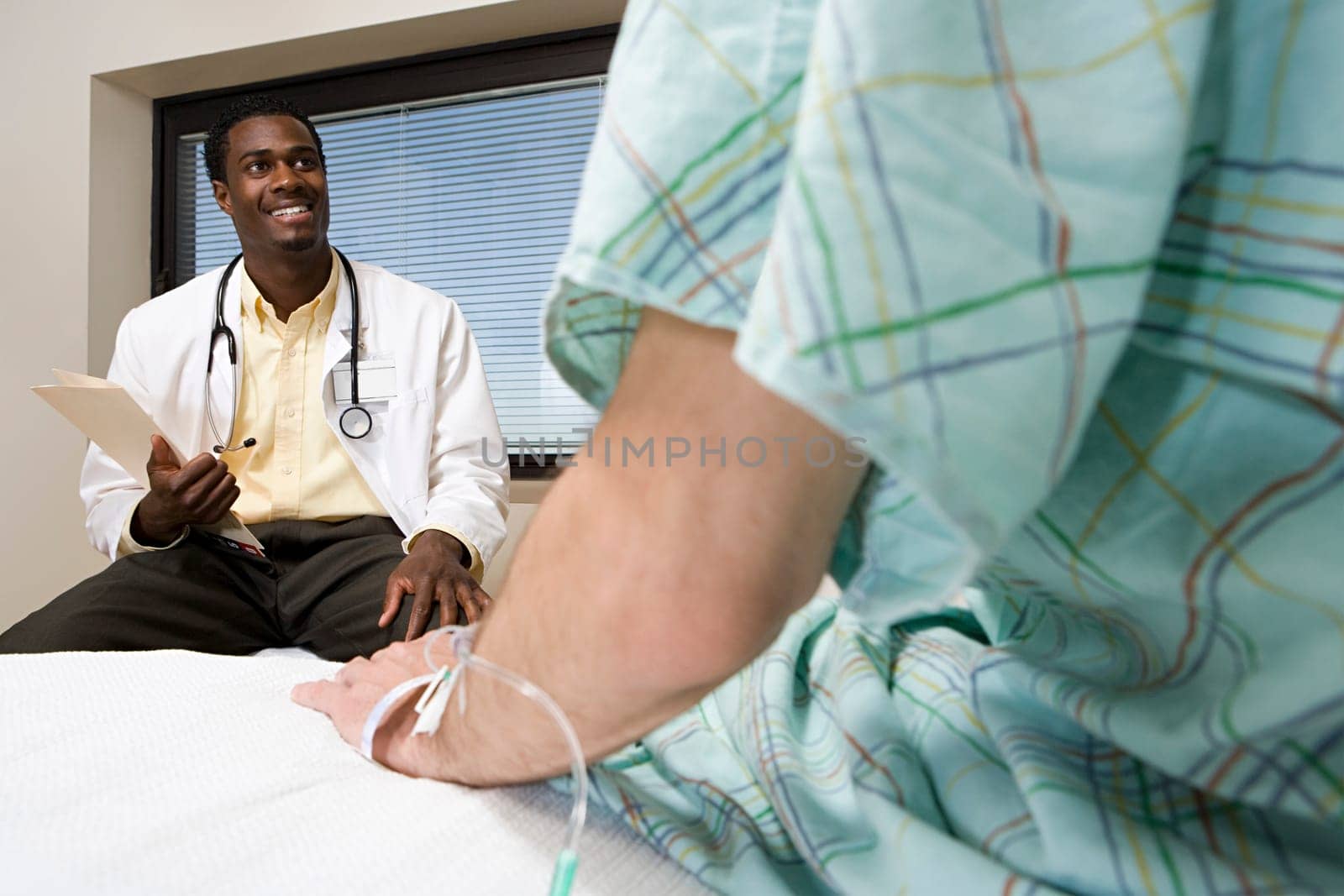 Doctor and patient in hospital