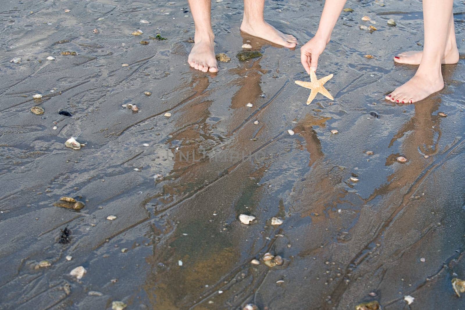 Two people on the beach