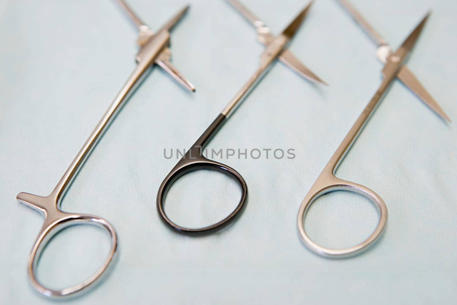 Scissors in a row