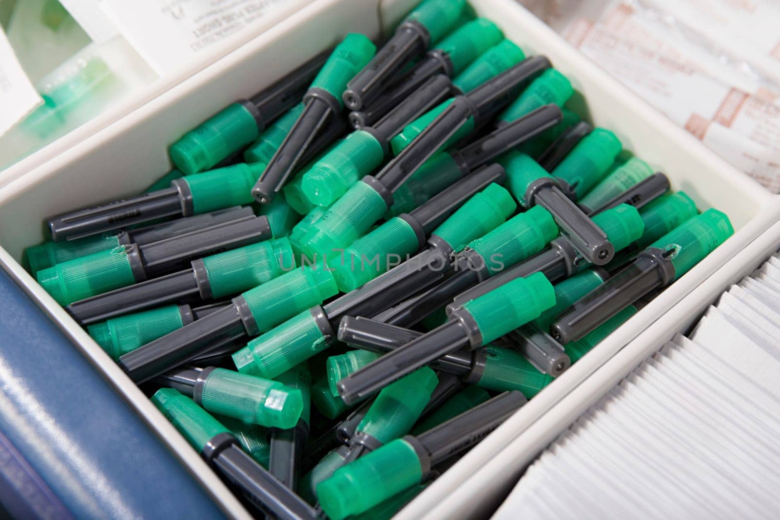 Box of medical supplies