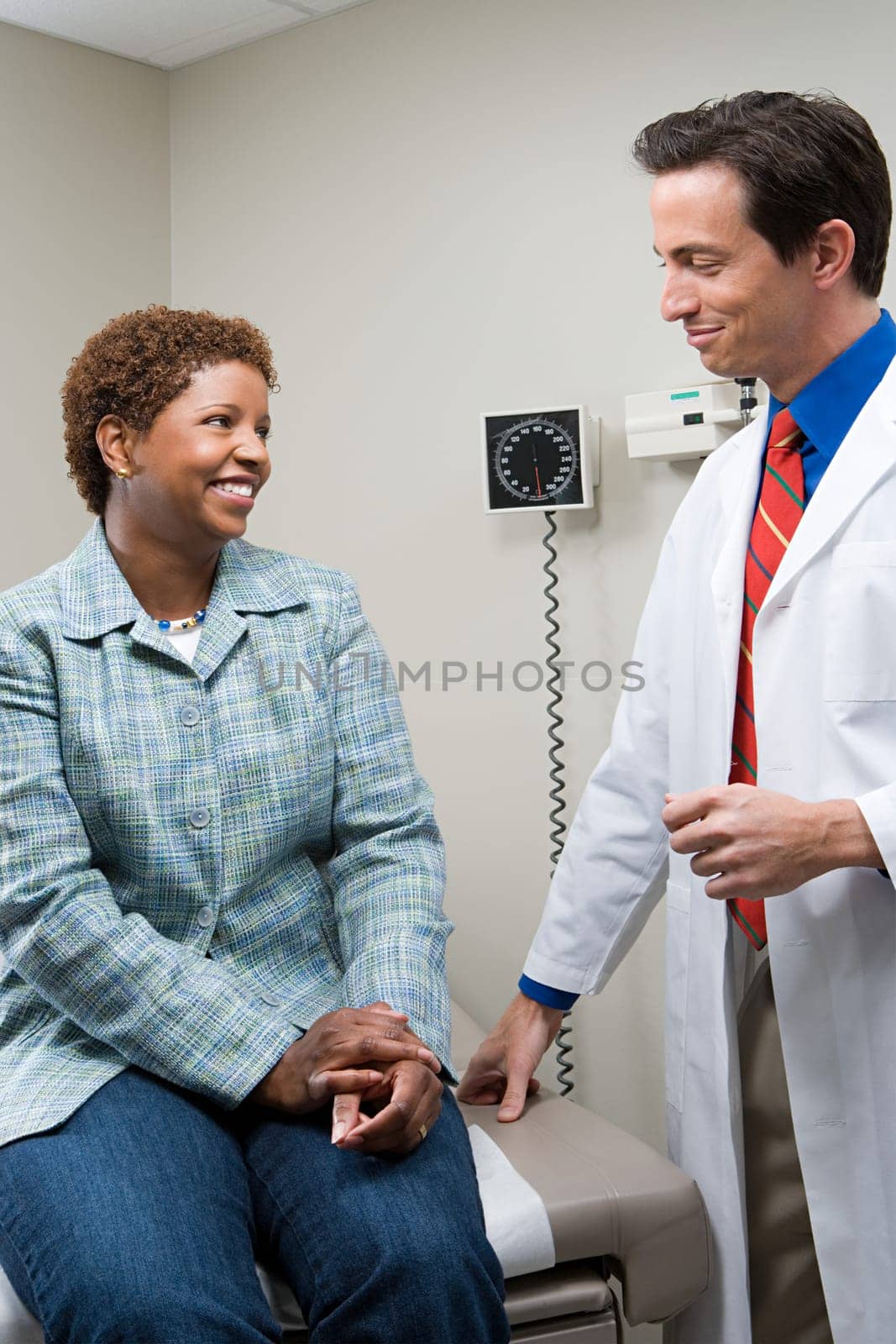 Woman with doctor