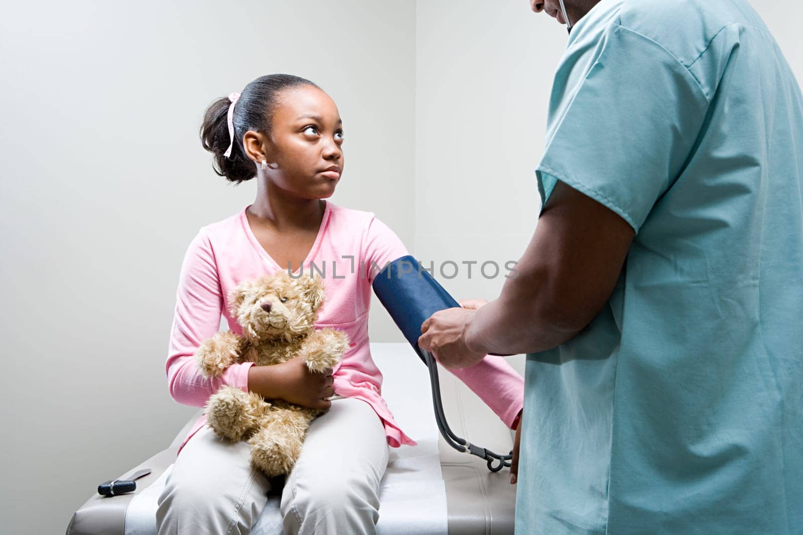 Girl having a check up