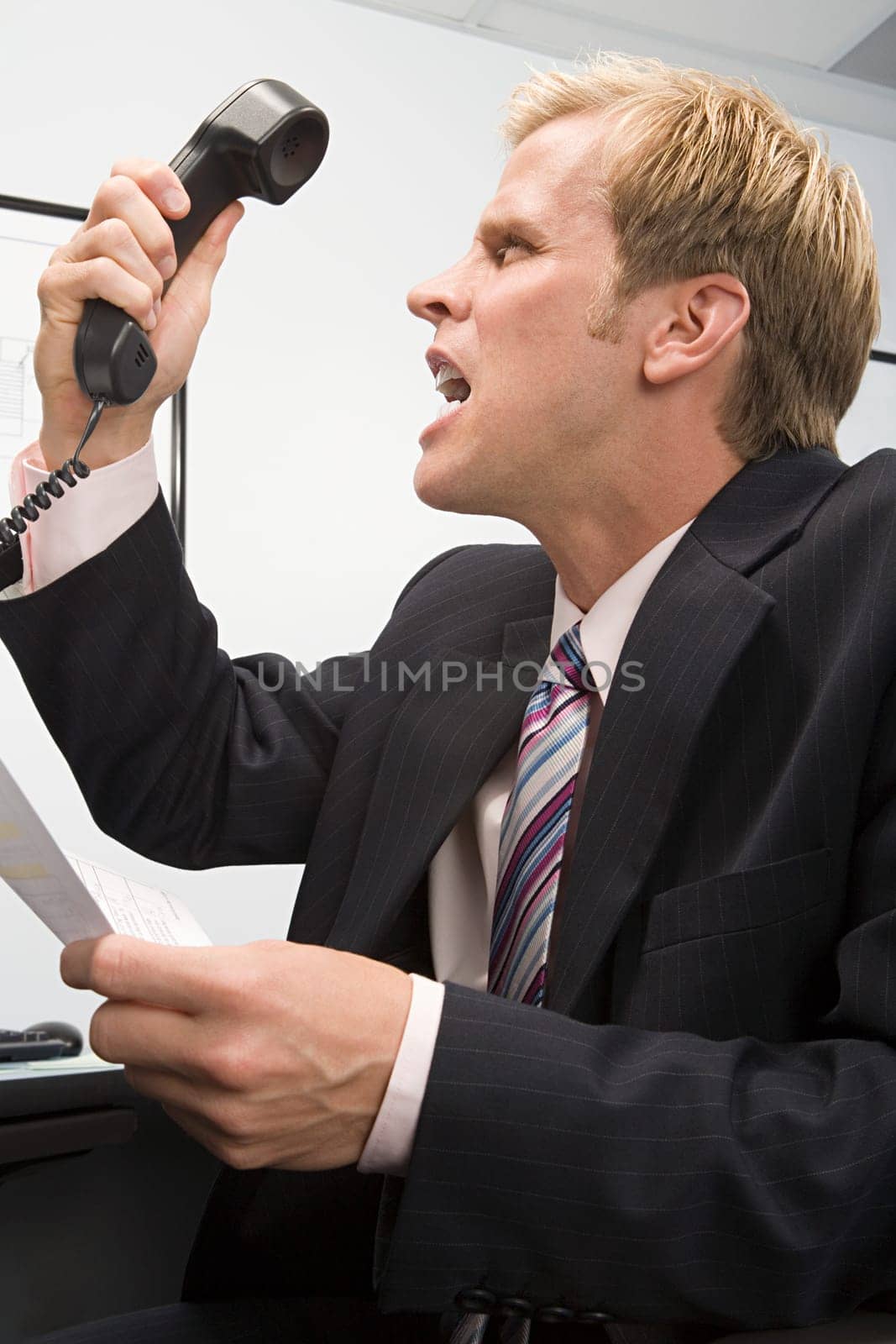 Angry businessman