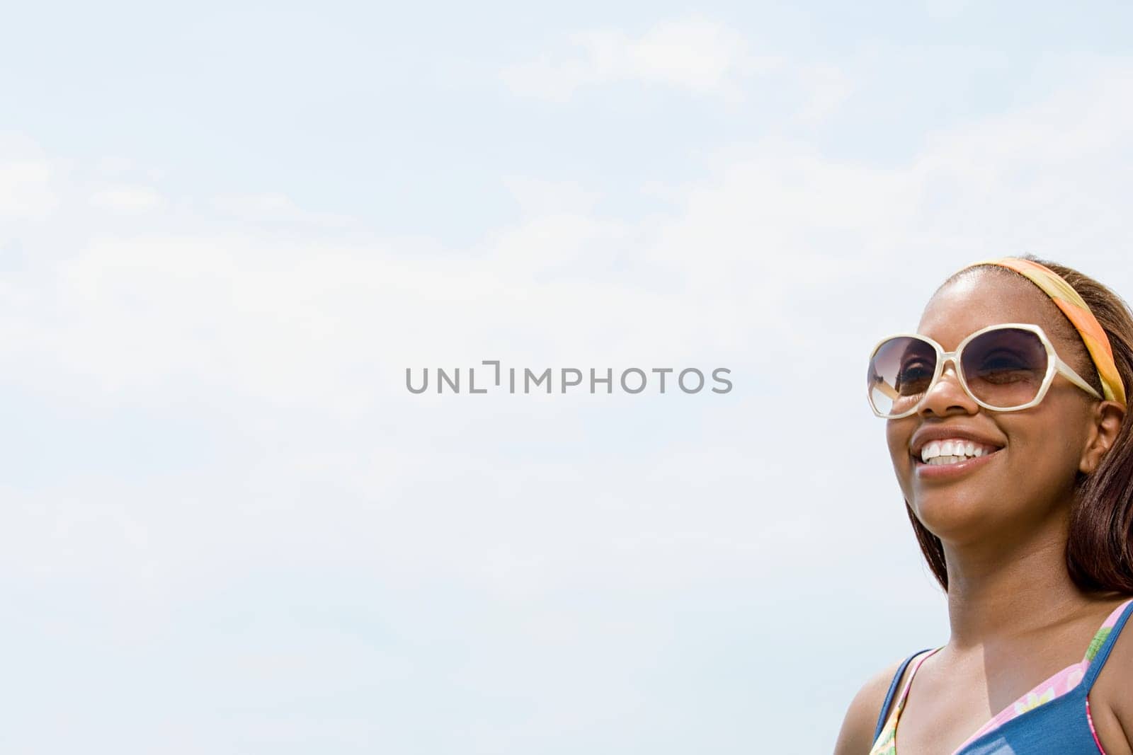 Woman wearing sunglasses
