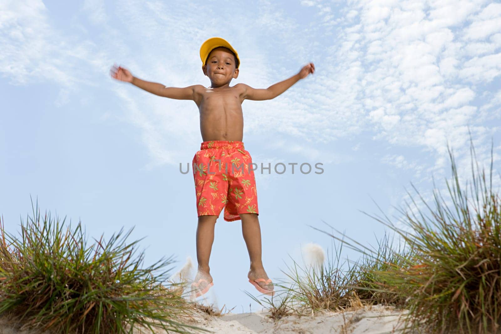 Boy jumping
