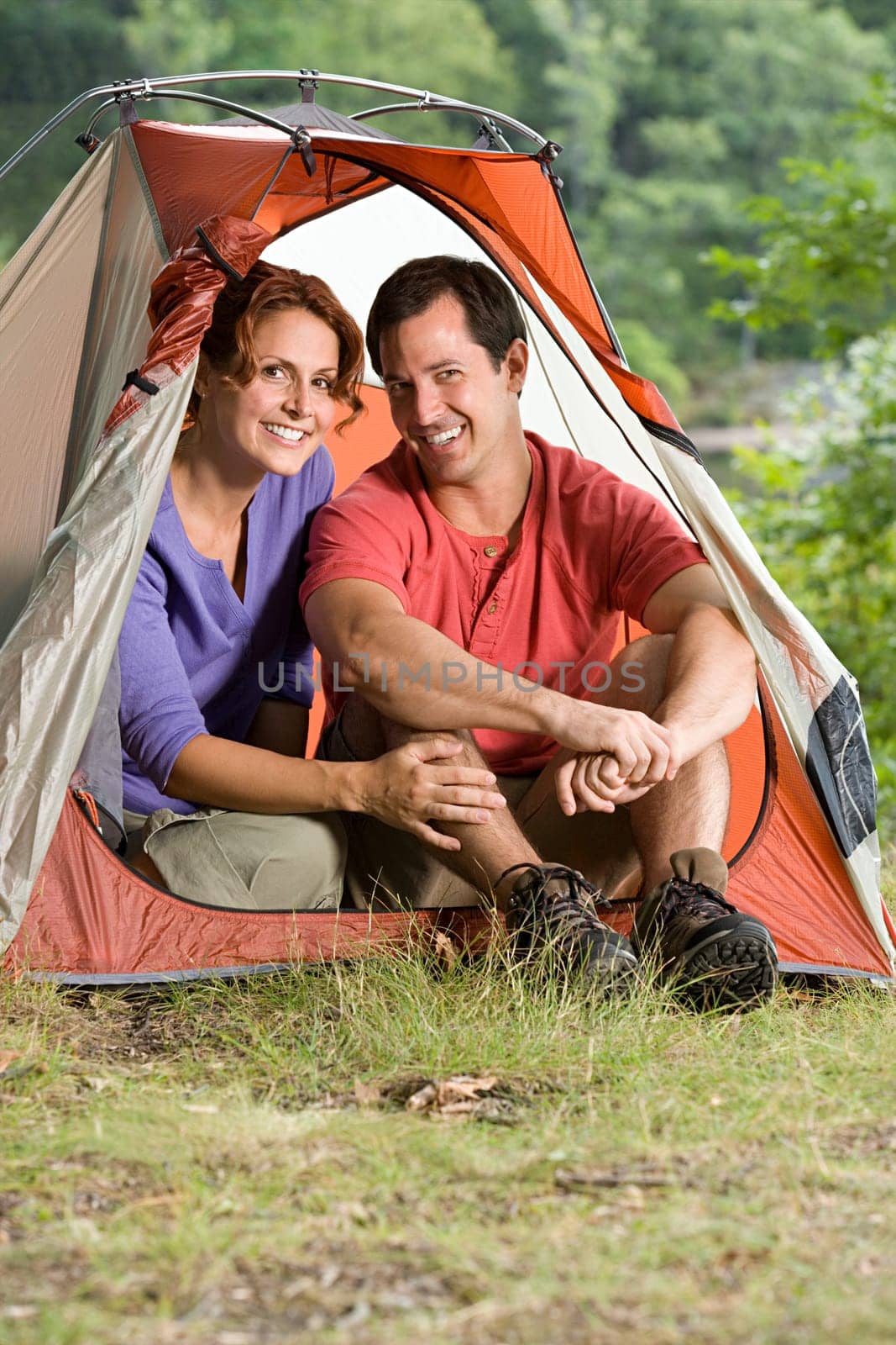 Couple in a tent
