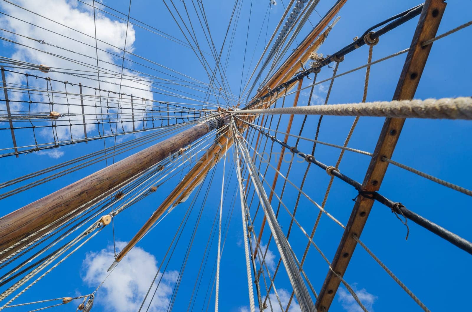 Mast of an ancient sailing vessel