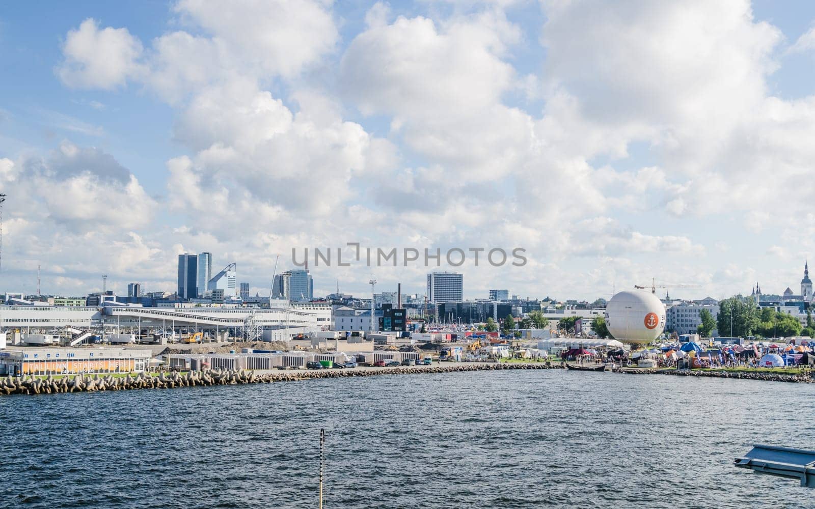 TALLINN, ESTONIA - JULY 16: People are resting on the holiday of the Days of the Sea in Tallinn, Estonia on July 16 2016.