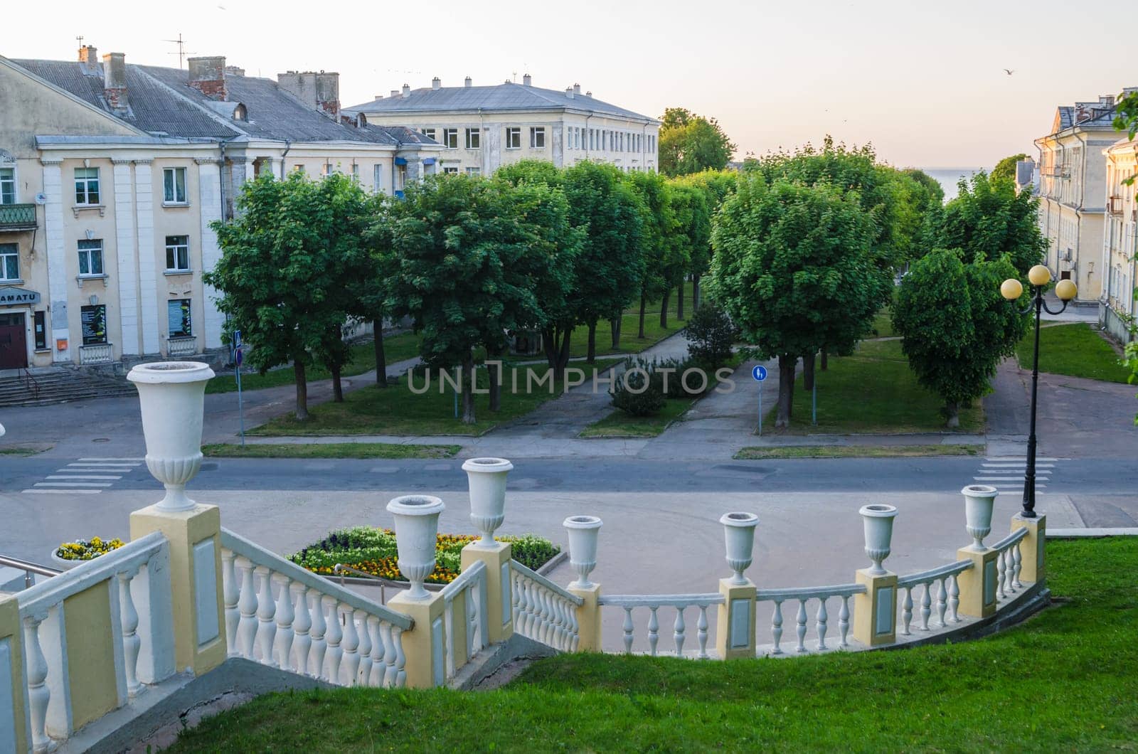 Staircase in the City Park in Sillamäe, Estonia