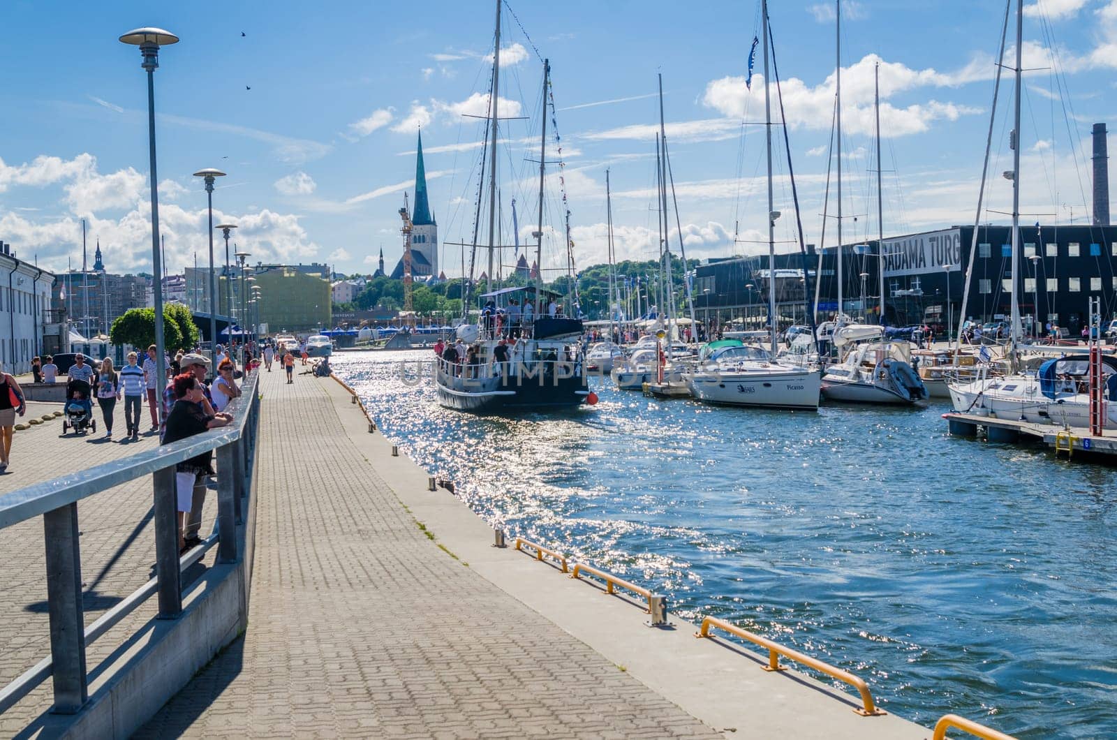 TALLINN, ESTONIA - JULY 16: Yachts come to celebrate the Days of the Sea in Tallinn, Estonia on July 16 2016.