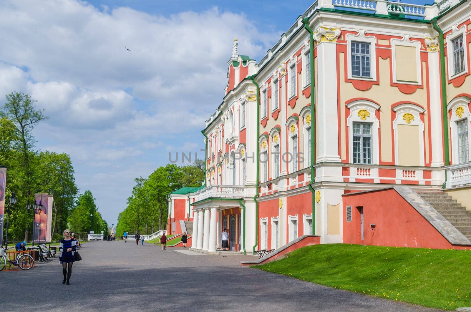TALLINN, ESTONIA - MAY 15: People walk in the park Kadriorg on May 15, 2016 in Tallinn, Estonia.