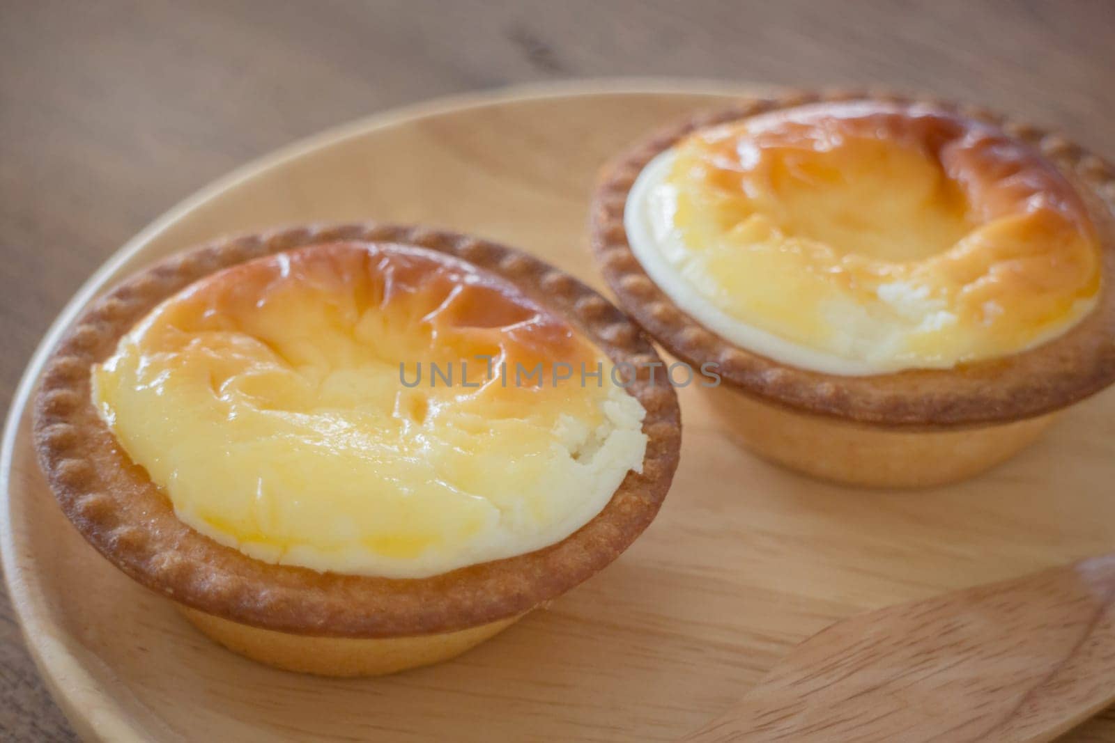 Delicious Mini Cheese Tart Dessert, stock photo