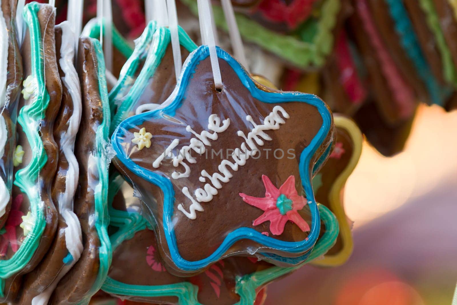 Gingerbread hearts at the Christmas market