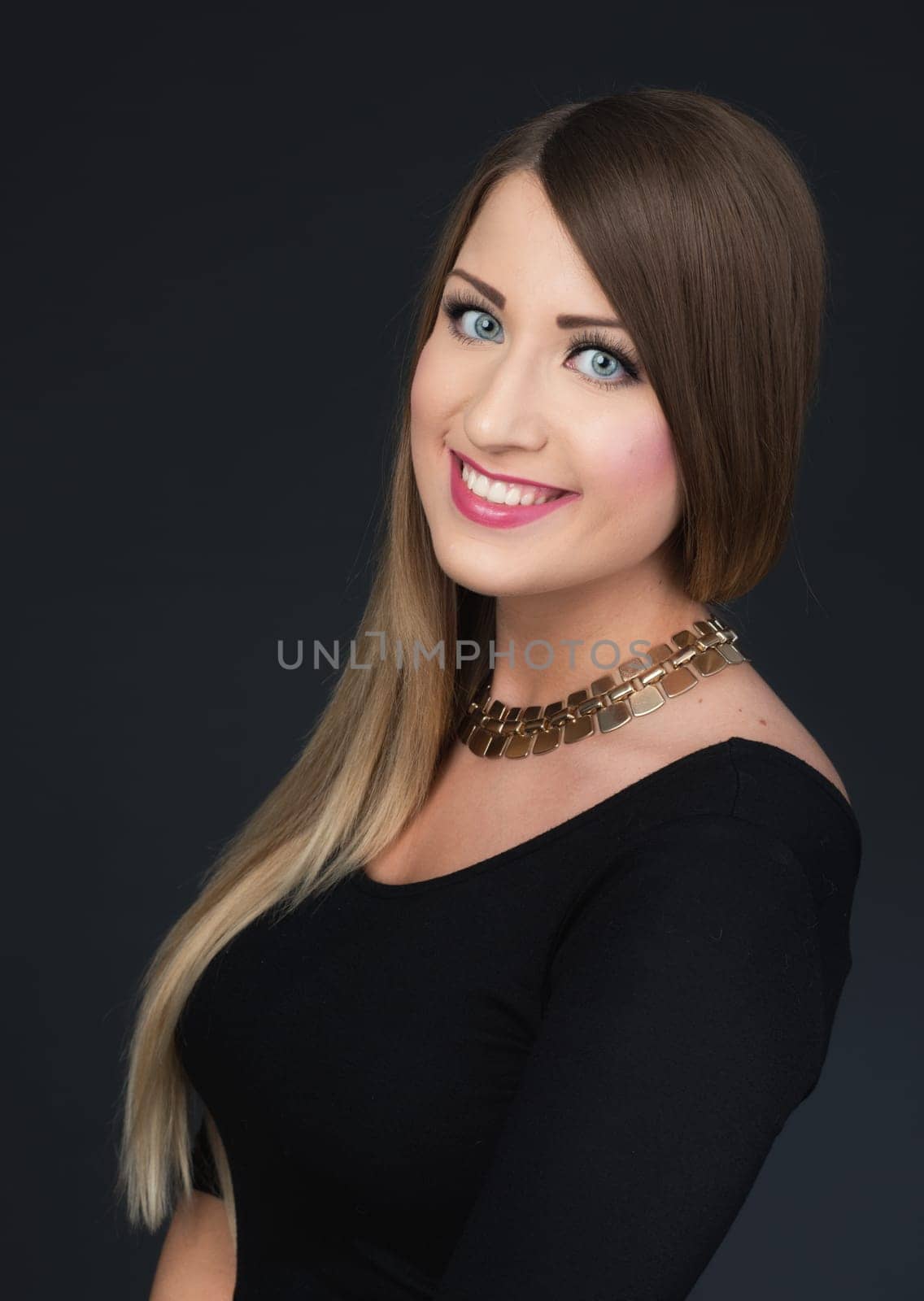 woman with long hair as application picture