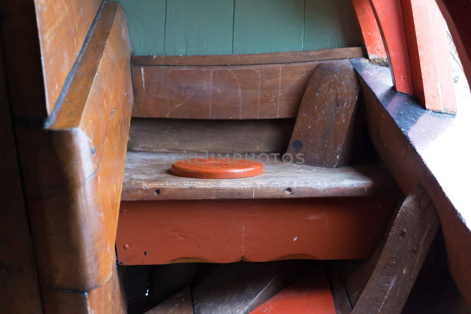 One of the rear toilets on board of the Batavia a replica 17th century Dutch Galleon