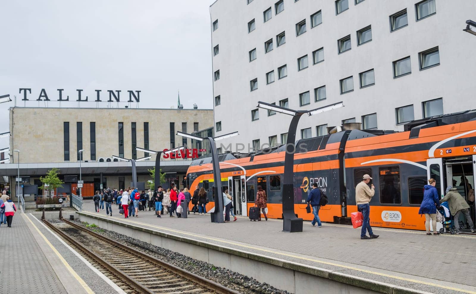 TALLINN, ESTONIA - 13 August 2016: Railway station in Tallinn, Estonia