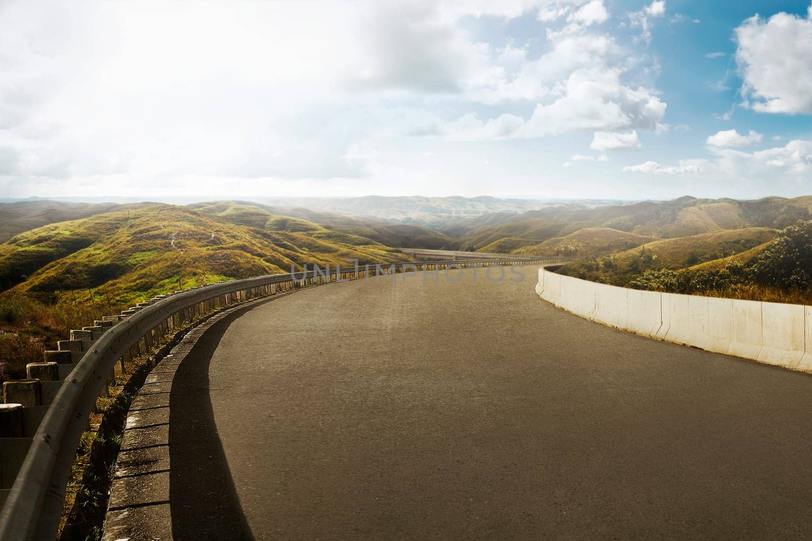 Road with beautiful landscape on the mountain