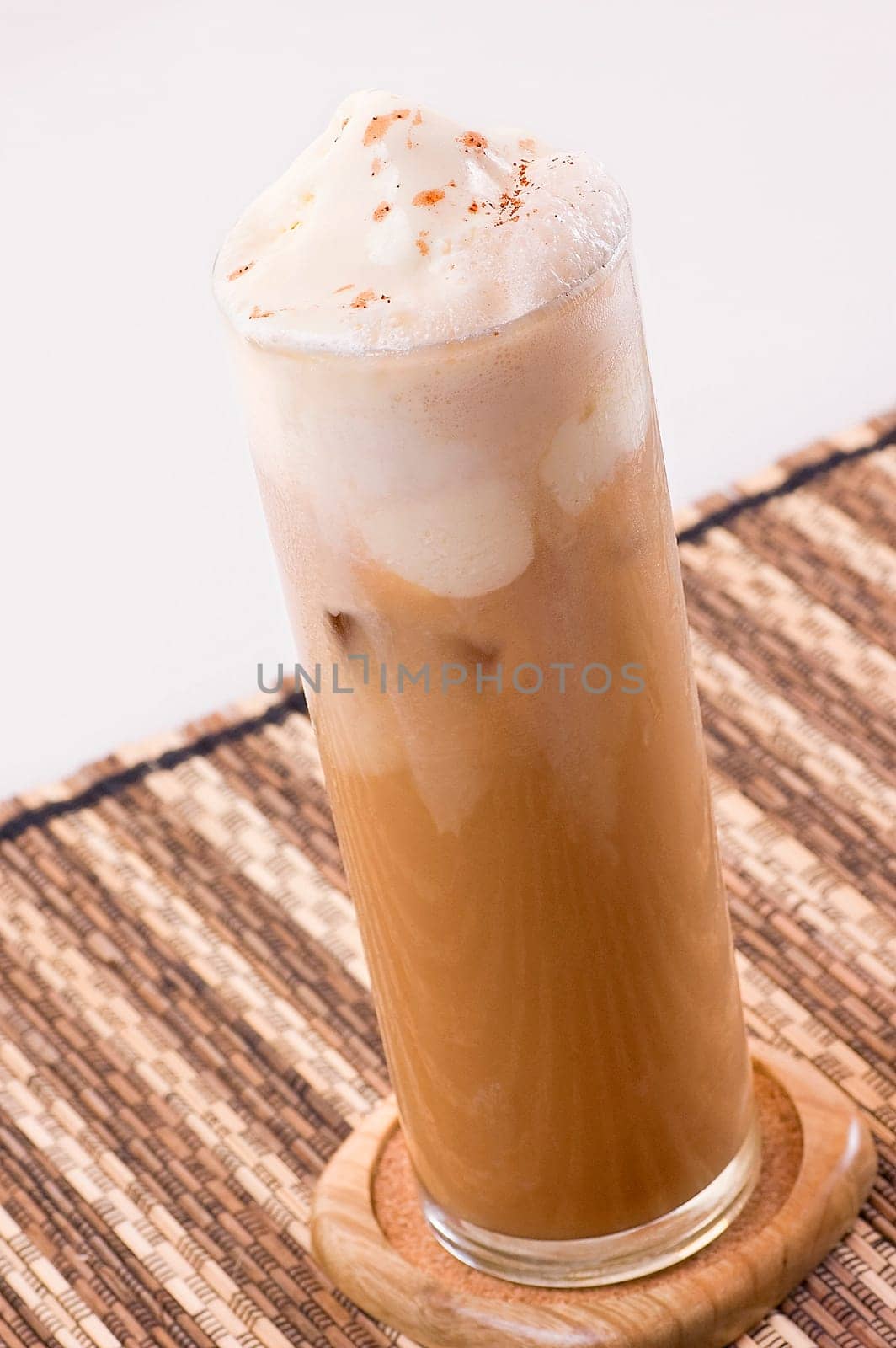 Ice Coffee served with chocolate