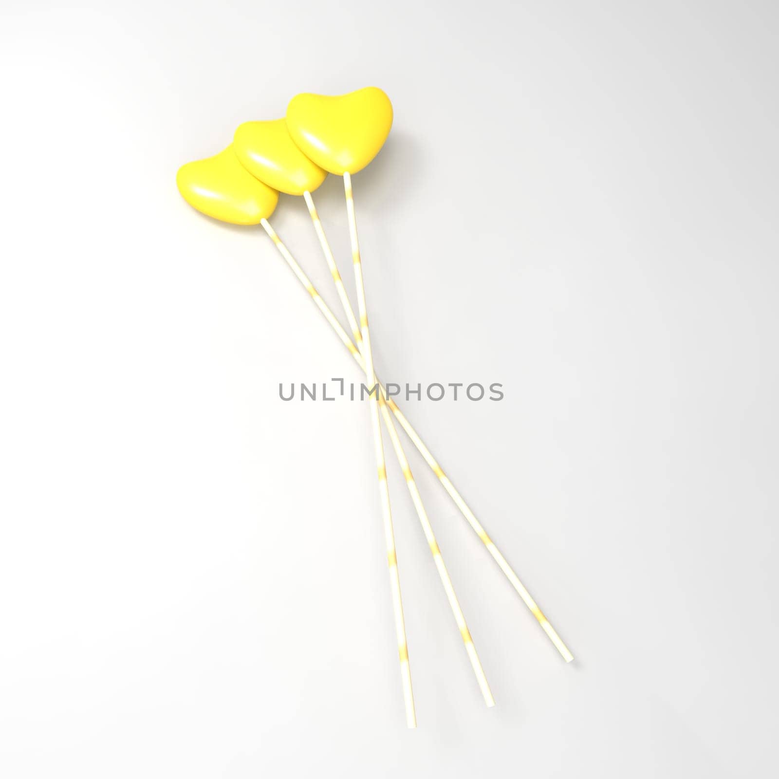 The 3d rendering of Isolated Candy Cane Icon Symbol On Clean Background