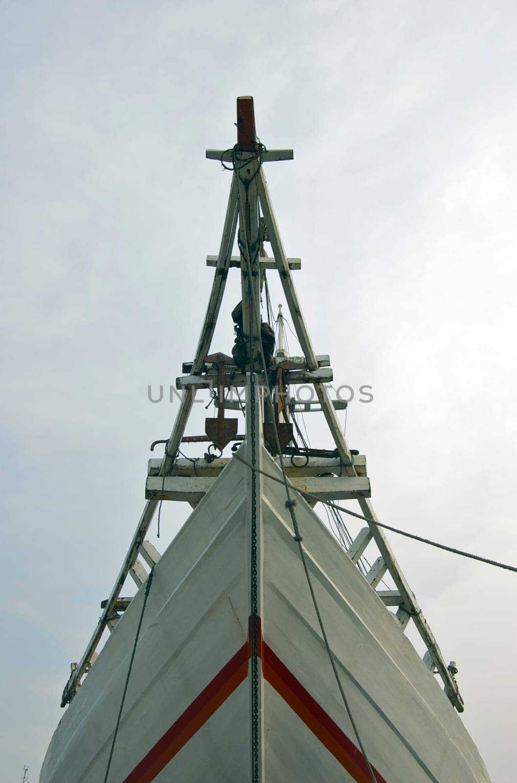 Old Ship Docking At Sunda Kelapa Harbour in the Afternoon