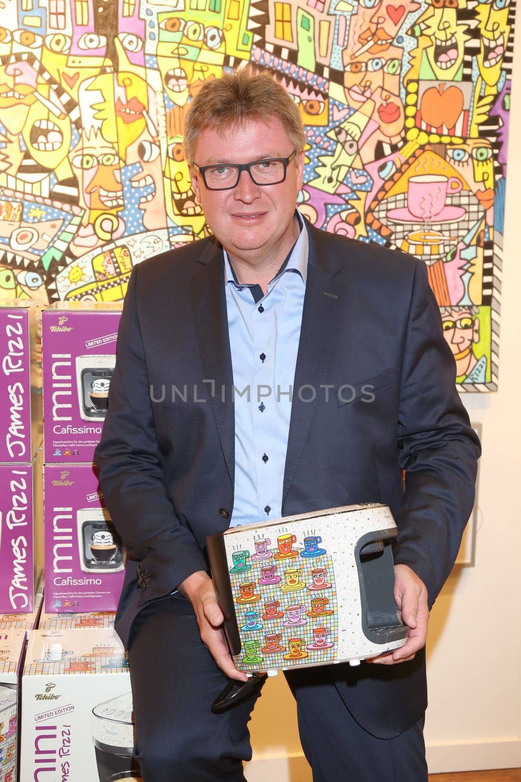Bernd Feil ,. Launch event JAMES RIZZI Cafissimo MINI - Limited Edition by Tchibo" in Hamburg."