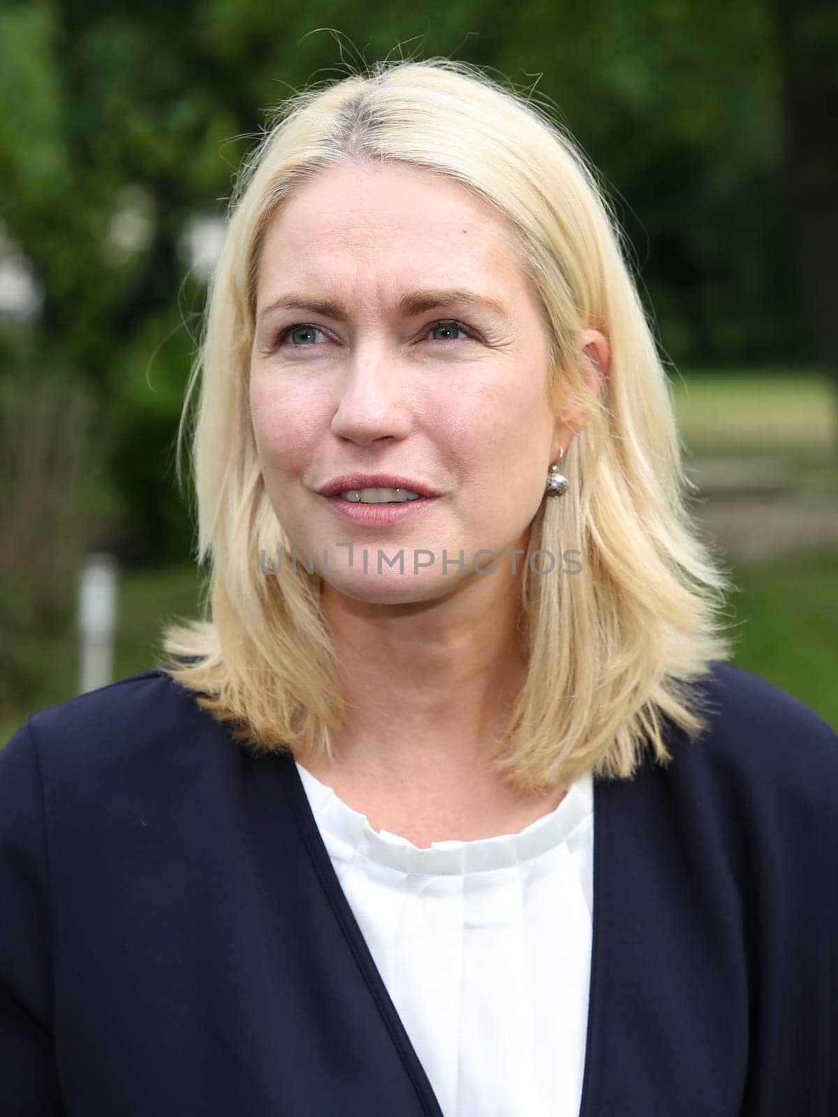Manuela Schwesig (SPD) at a panel discussion in Magdeburg on 15.06.2017