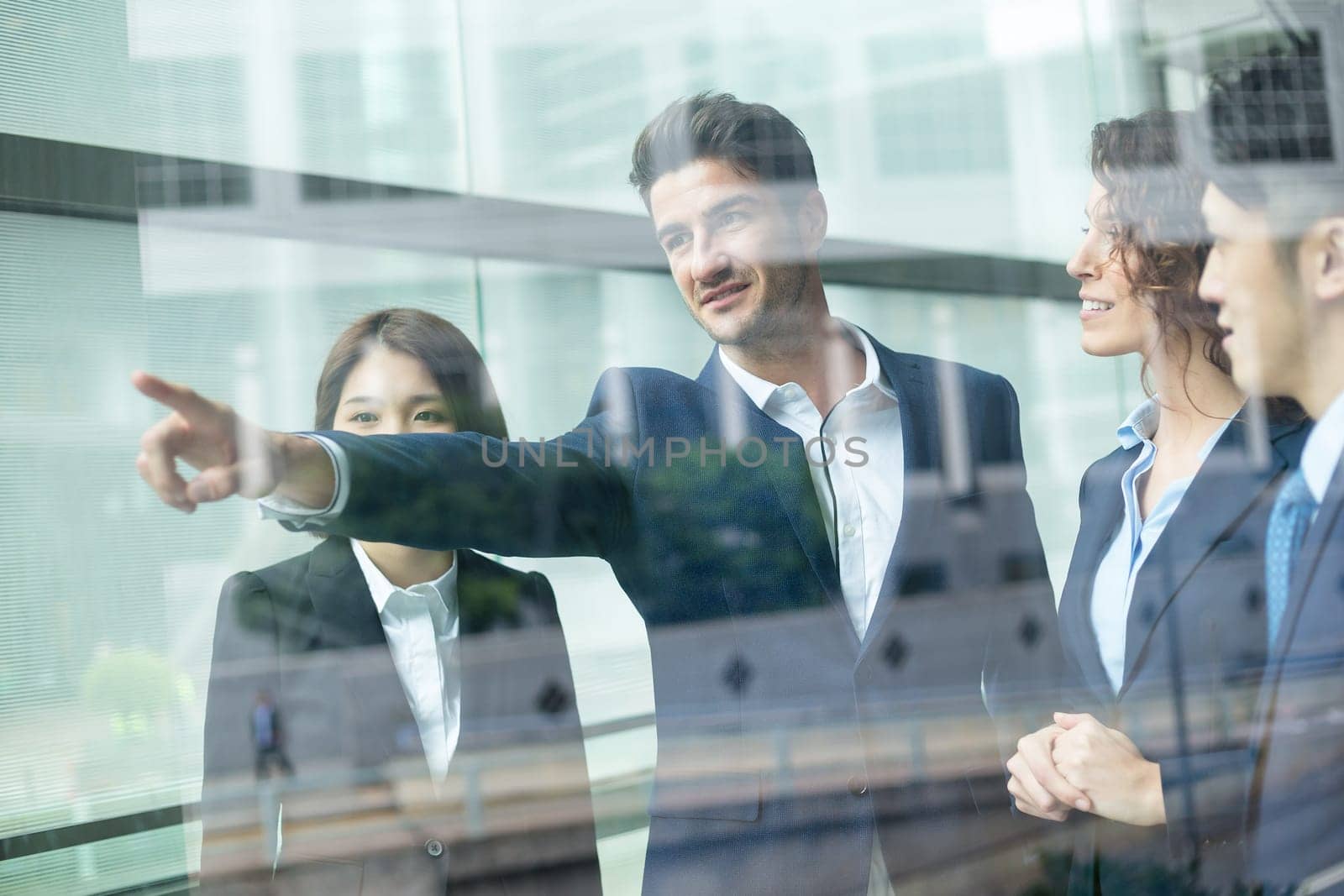 group of business people discuss about the project proposal