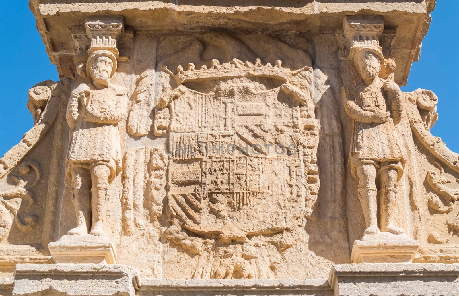 Santa Maria Fountain in Baeza, Jaen, Spain