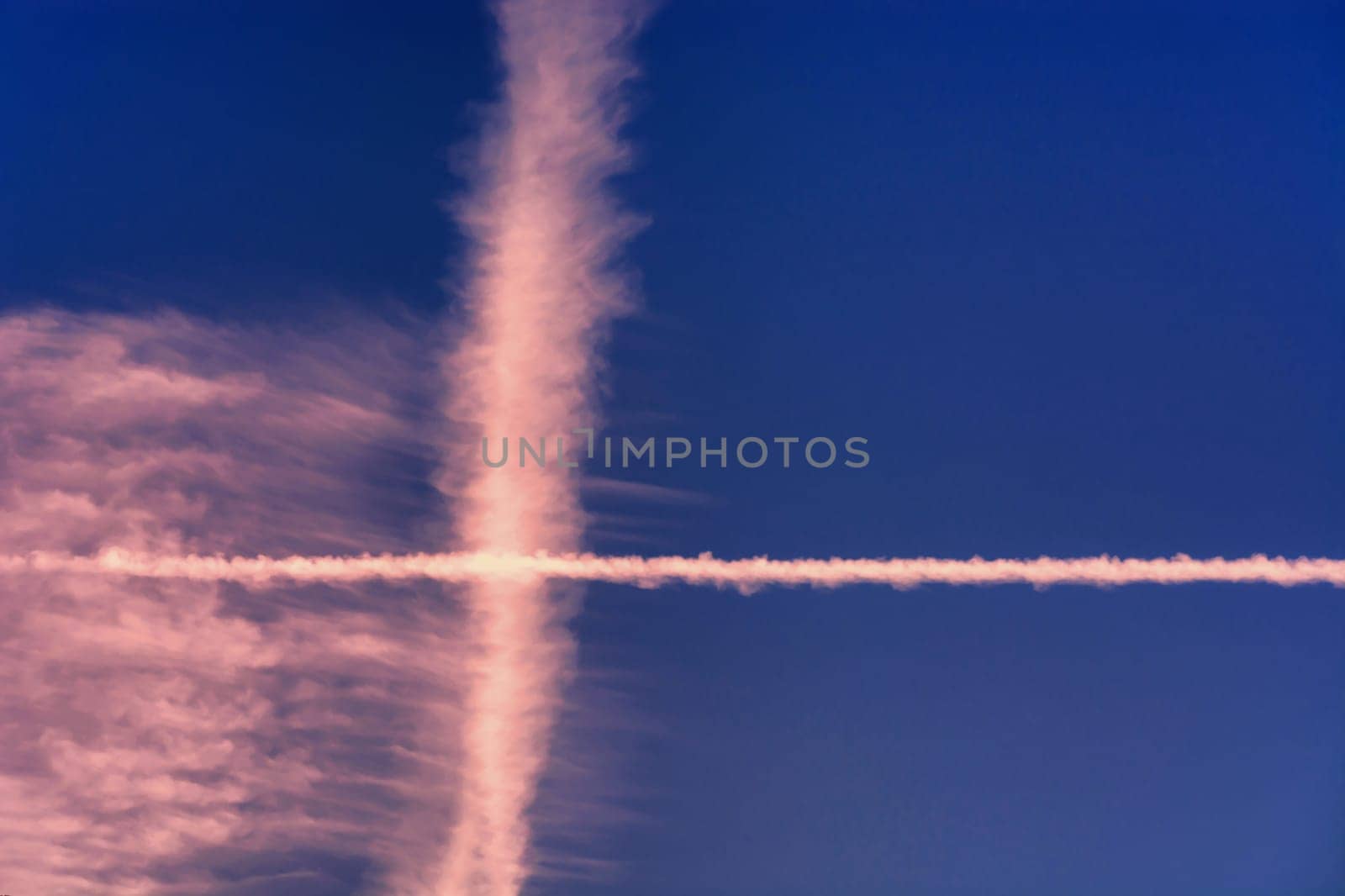 Cloudscape, white clouds in the summer sky