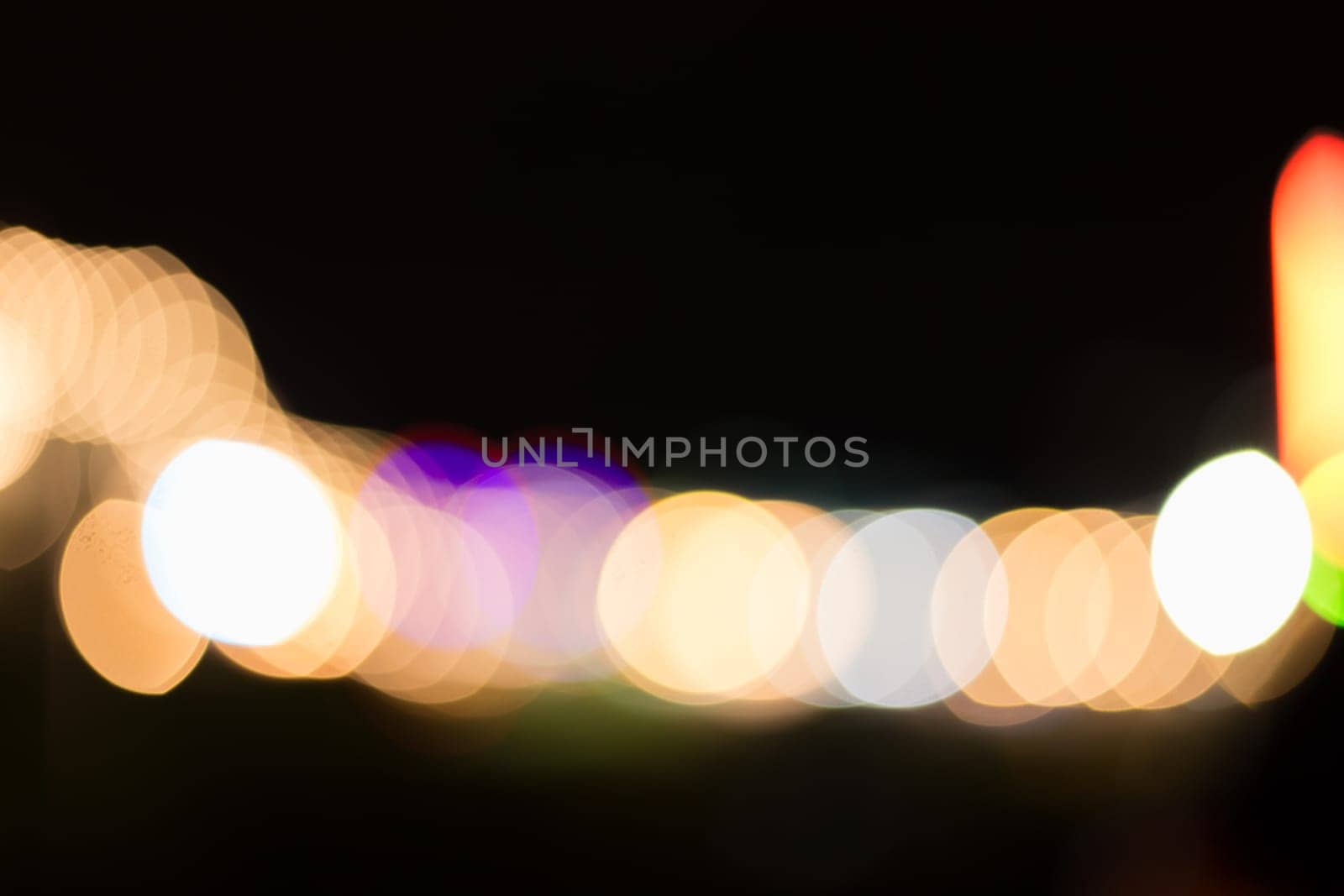 Abstract Bokeh blurred color light can use background