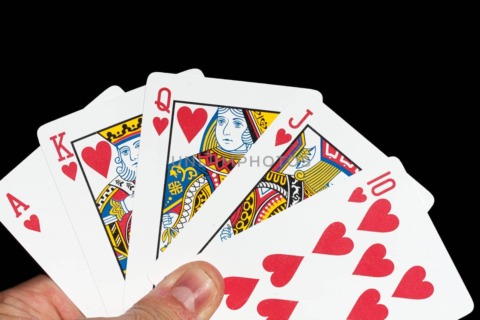 cards game hand hearts ace ten