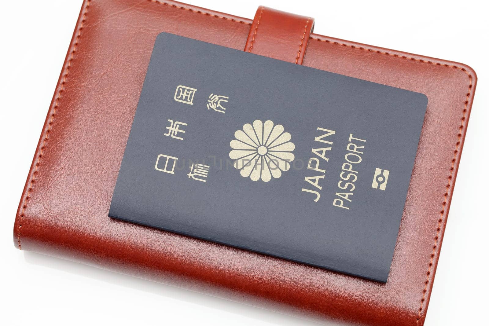 japanese passport isolated on white background　