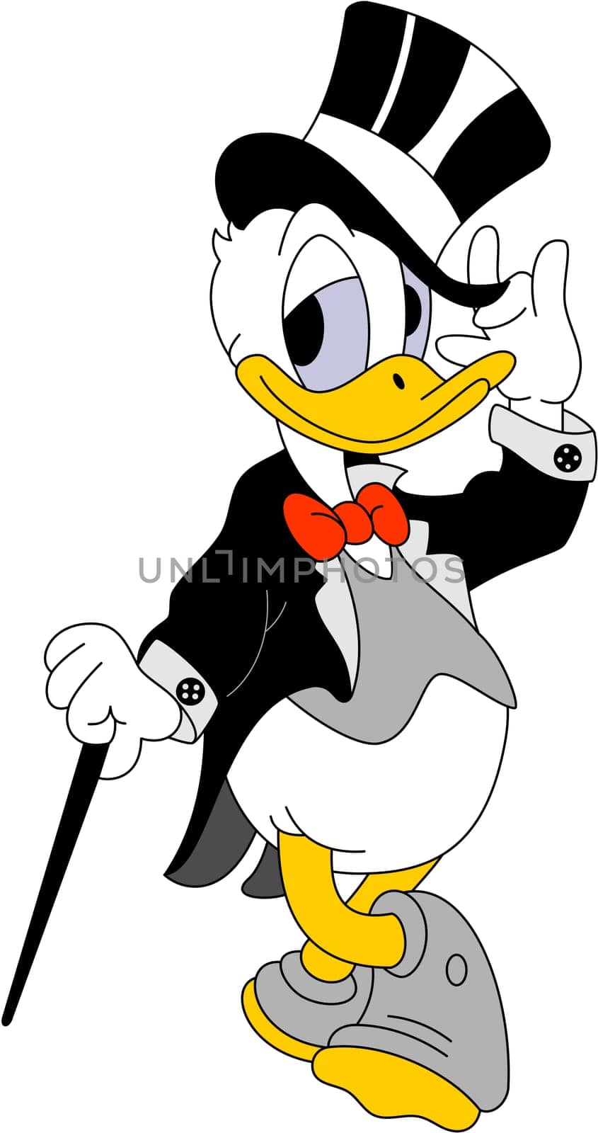donald duck illustration gala style