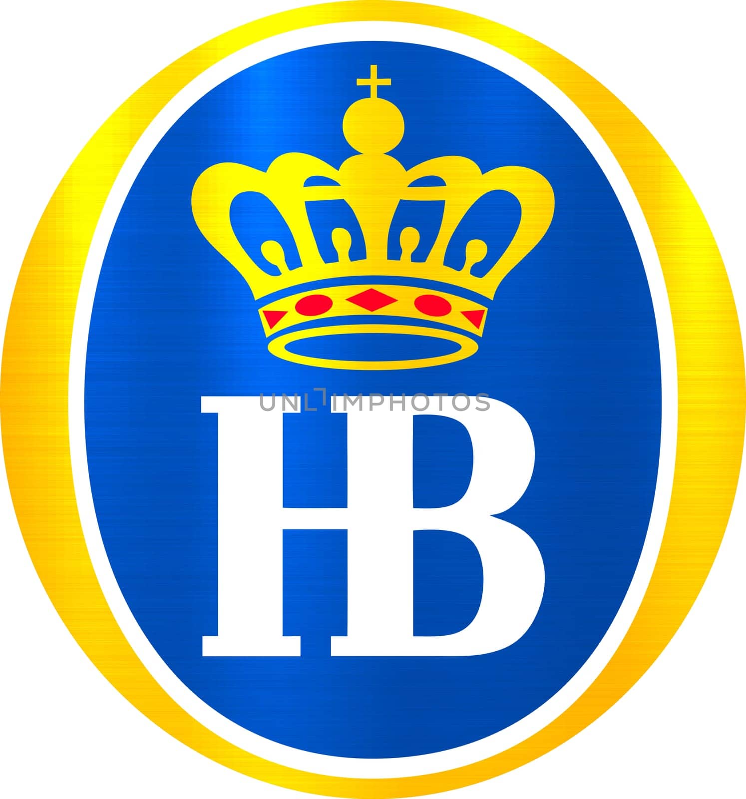 hb beer munchen metal logo