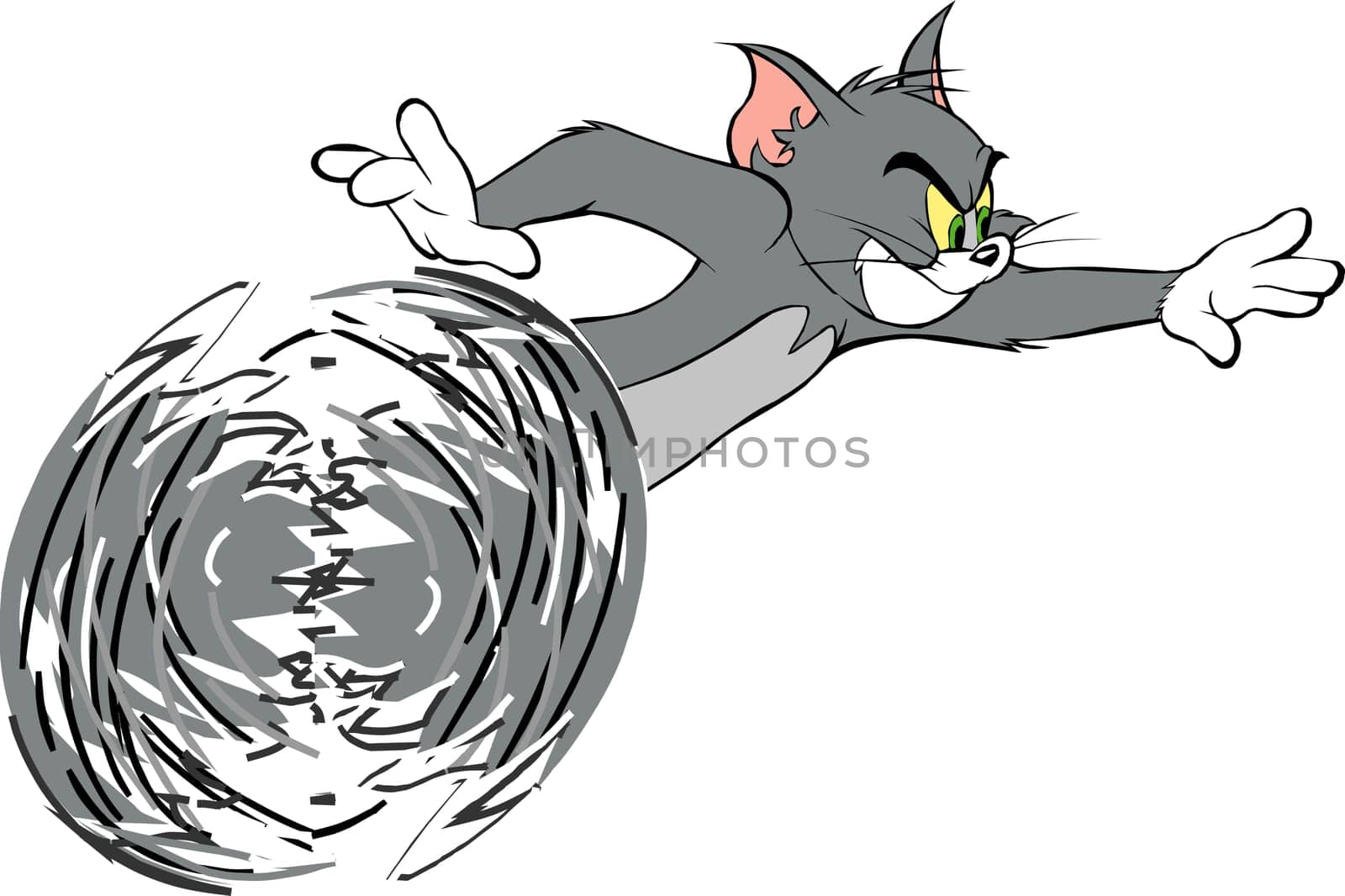 fast running tom illustration