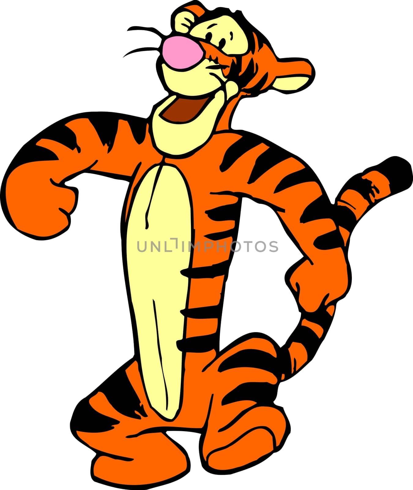 tigger friend winnie bear illustration