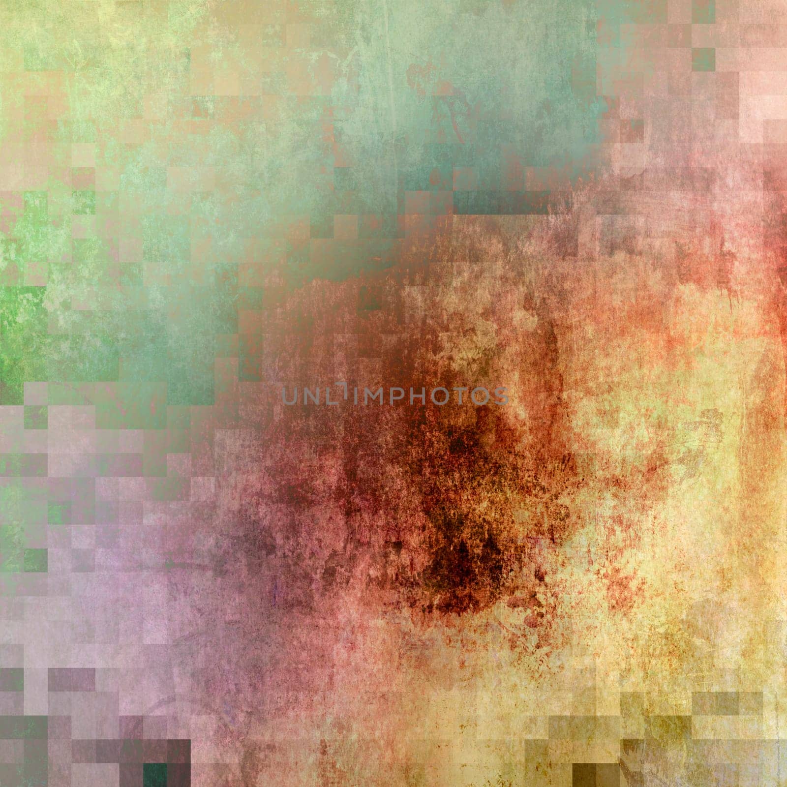layer collage of abstract,analog painted and digitally processed color textures,different ebenmodi combined together