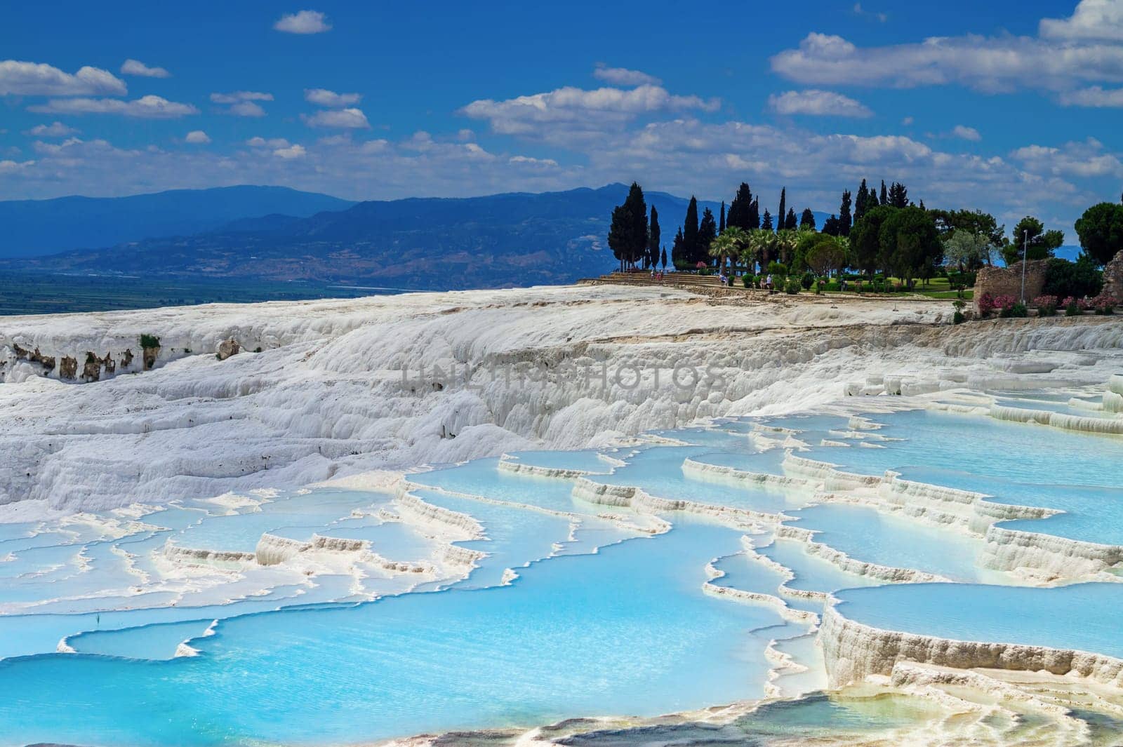 View of the calcareous minerals in Pamukkale