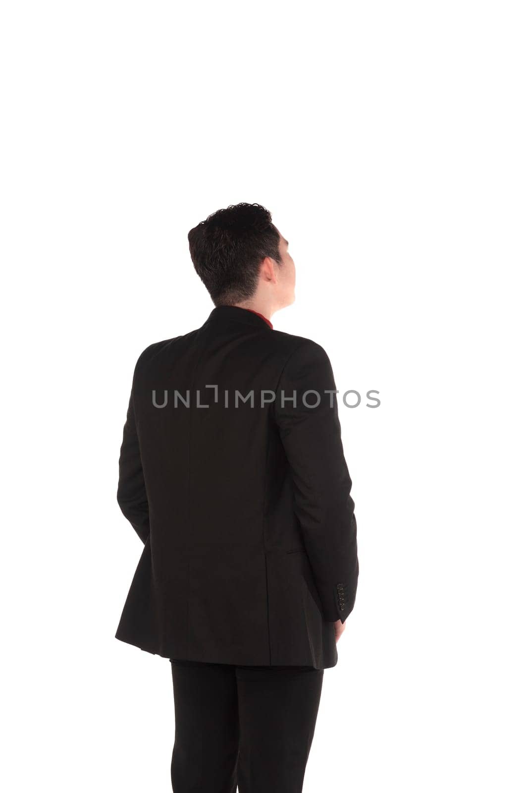Asian business man isolated over white background