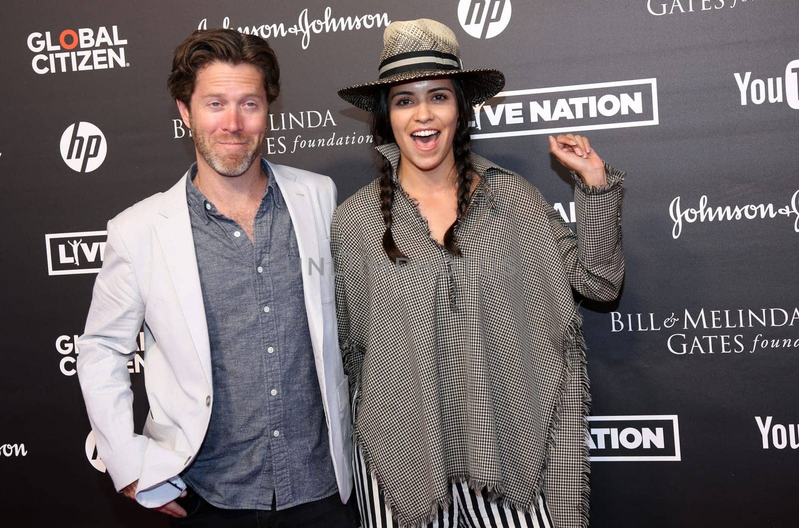 Ryan Gall und Olga Segura,   beim  Global Citizen Festival in der Barclaycard Arena, Hamburg, 06.07.2017.