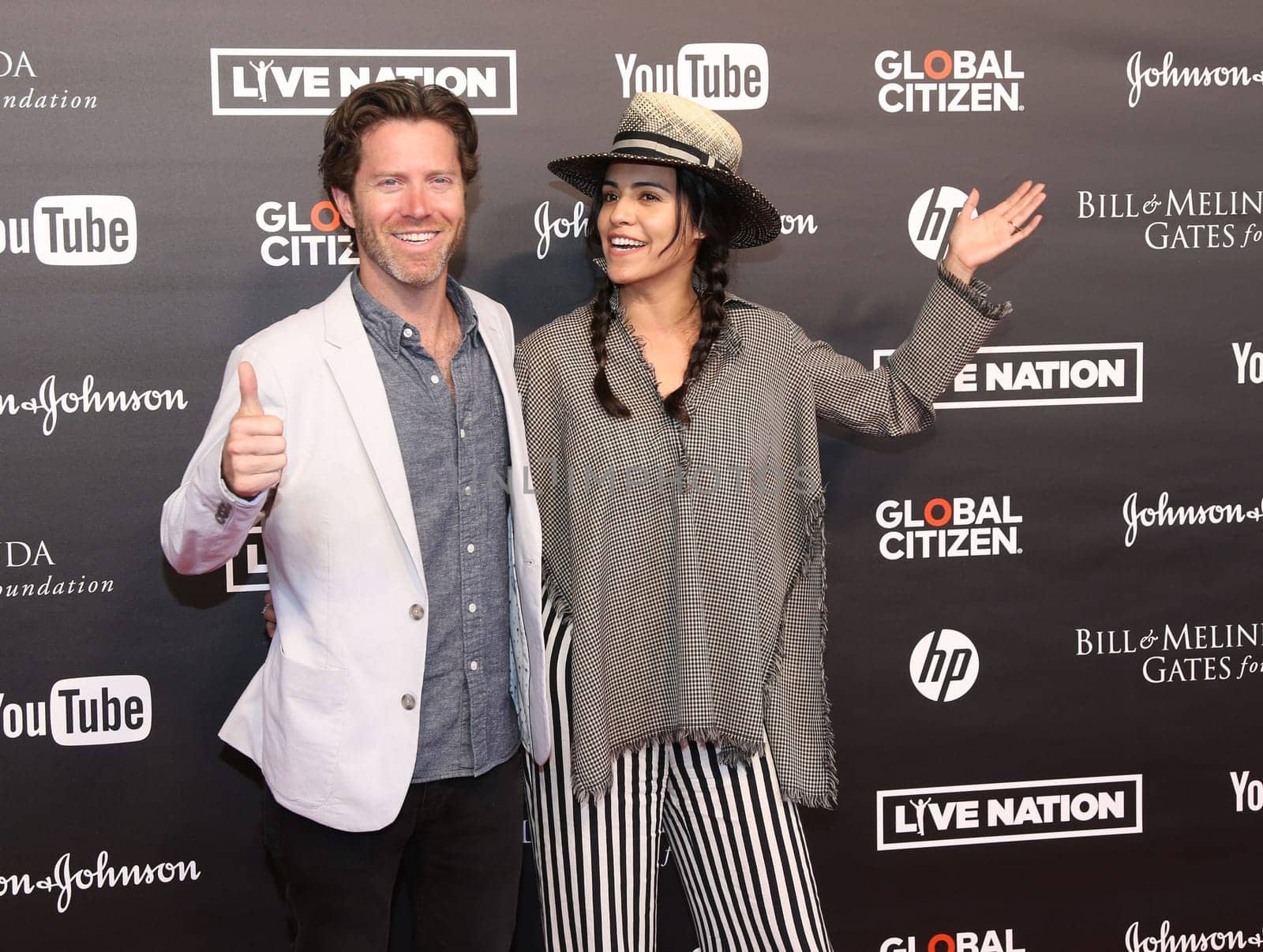 Ryan Gall und Olga Segura,   beim  Global Citizen Festival in der Barclaycard Arena, Hamburg, 06.07.2017.