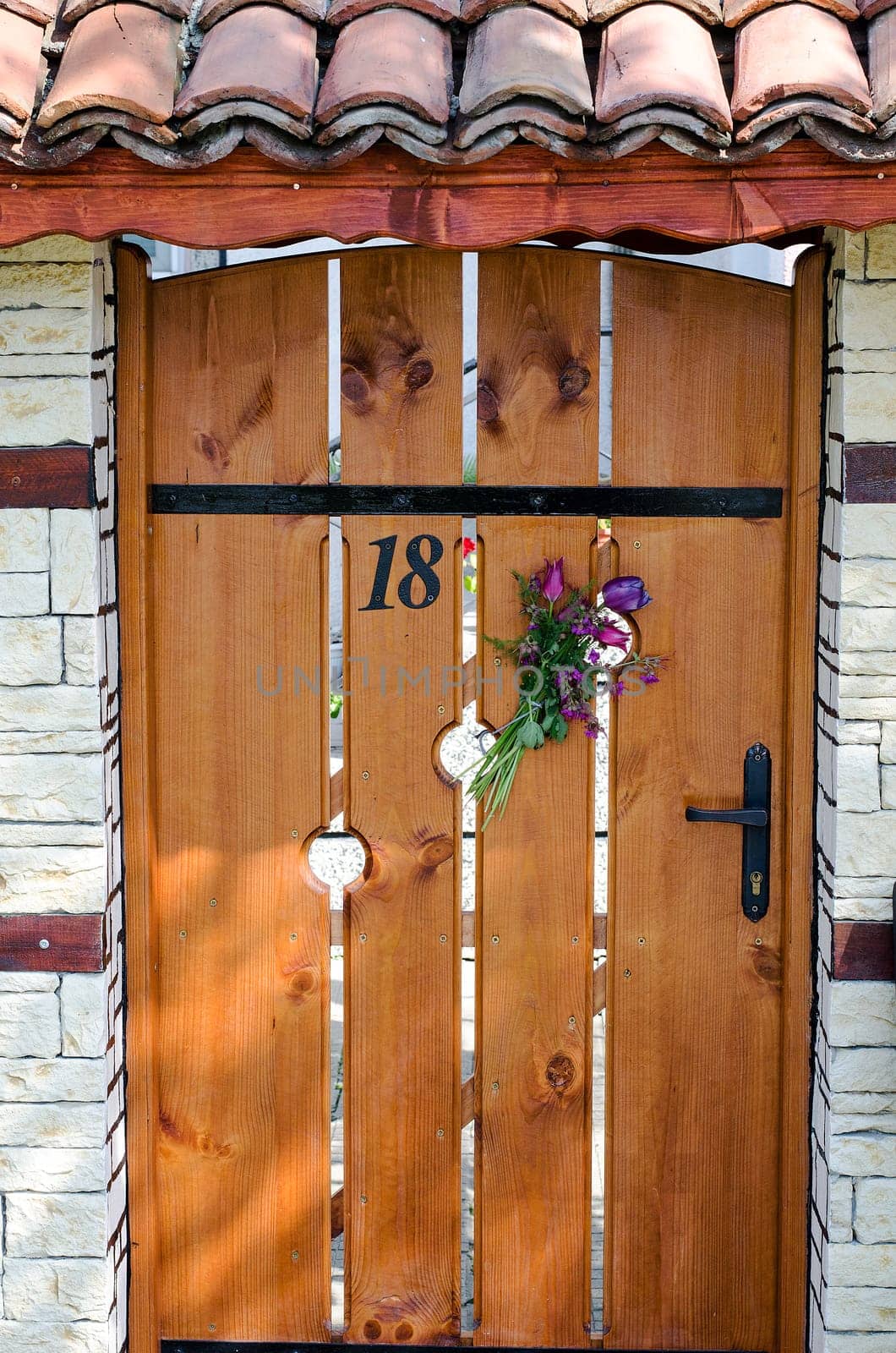 Old wooden door
