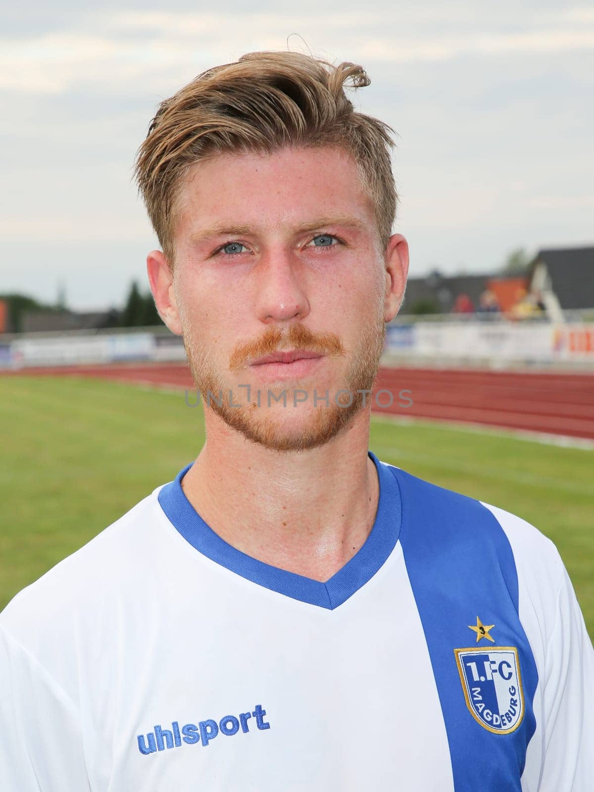 Philip Türpitz ( 1.FC Magdeburg) at the friendly match Eintracht Braunschweig against 1. FC Magdeburg on 05.07.2017 in Schöningen