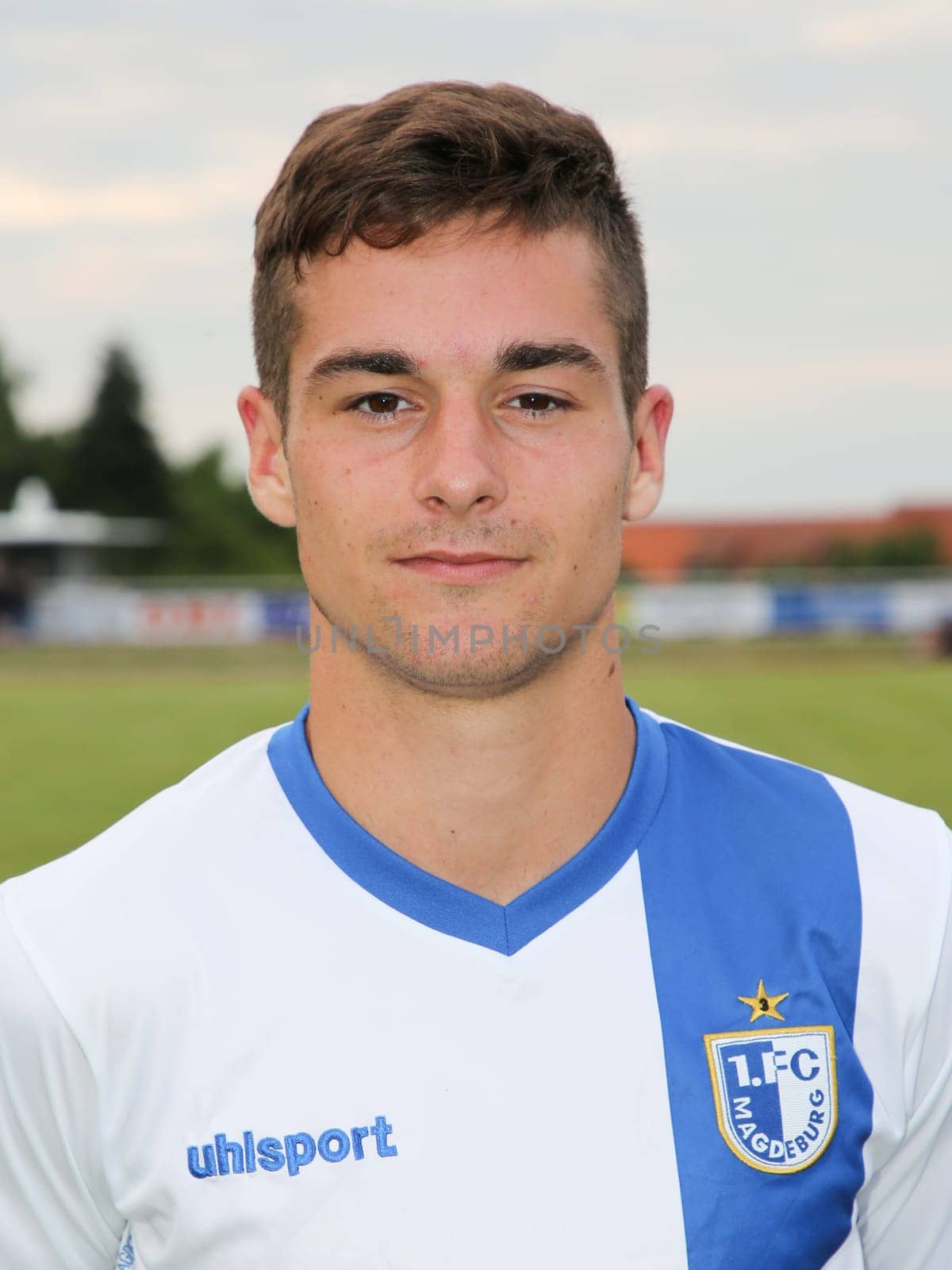 Leon Heynke ( 1.FC Magdeburg) at the friendly match Eintracht Braunschweig against 1. FC Magdeburg on 05.07.2017 in Schöningen