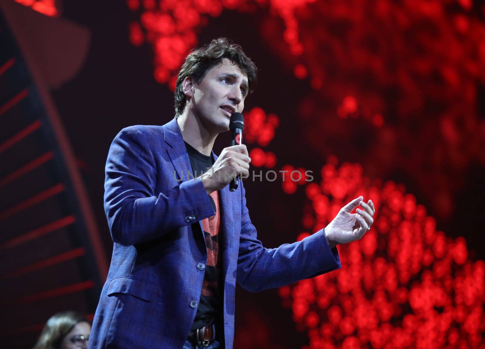 Canadian  Prime Minister Justin Trudeau beim  Global Citzen Festival 2017  in Hamburg -Barclacard Arena