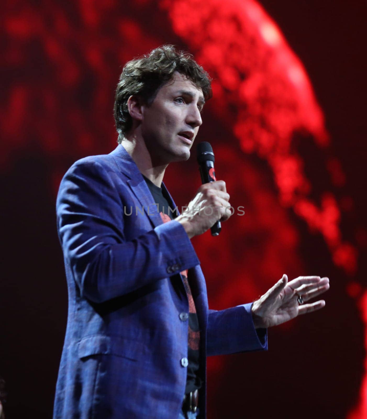 Canadian  Prime Minister Justin Trudeau beim  Global Citzen Festival 2017  in Hamburg -Barclacard Arena