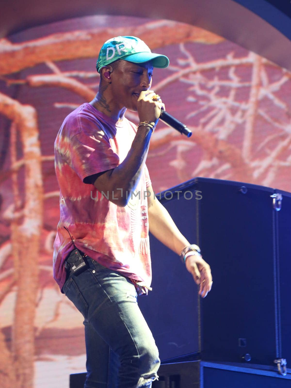 Pharrell Williams   beim    Global Citzen Festival 2017  in Hamburg -Barclacard Arena