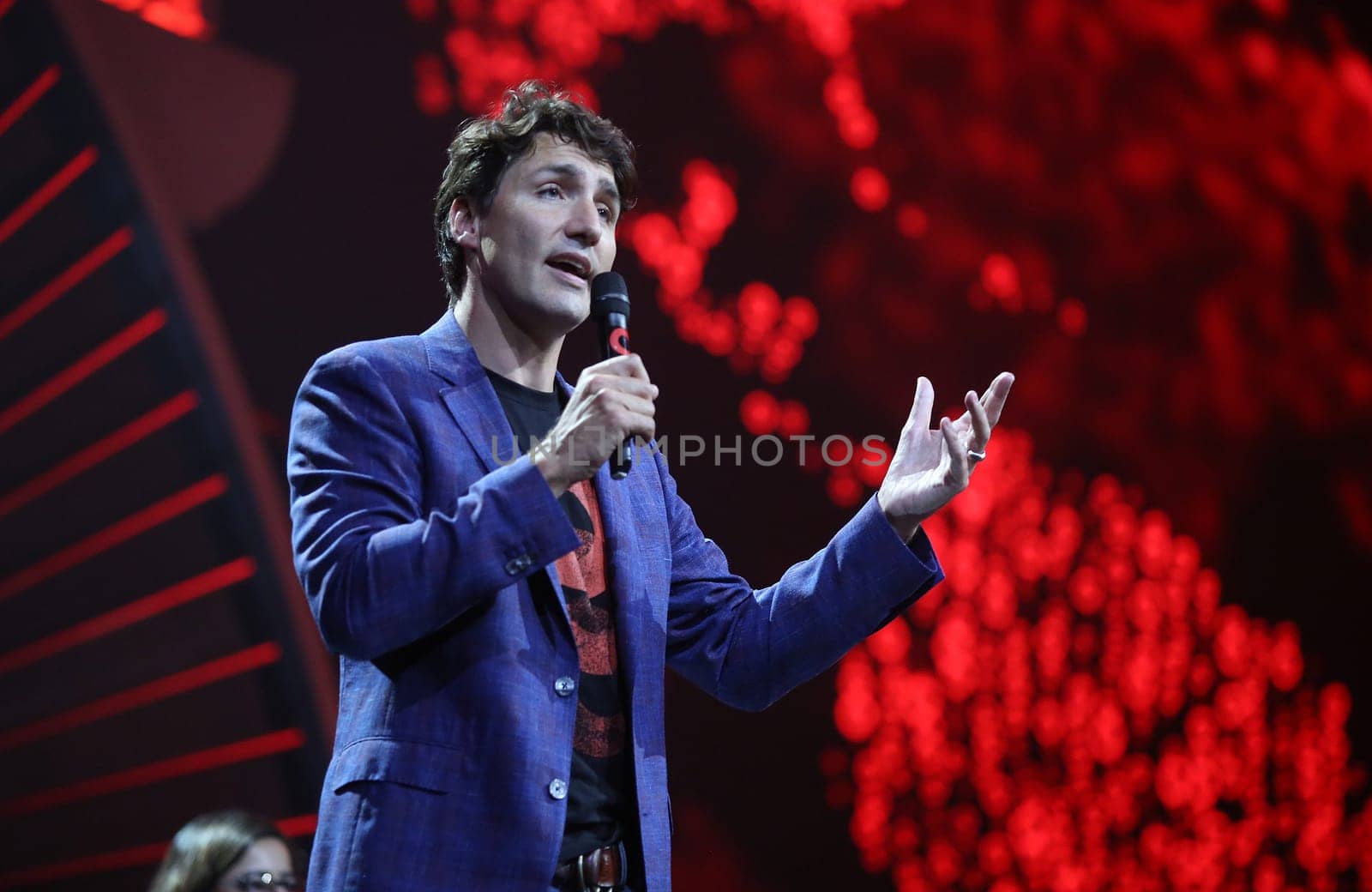 Canadian  Prime Minister Justin Trudeau beim  Global Citzen Festival 2017  in Hamburg -Barclacard Arena